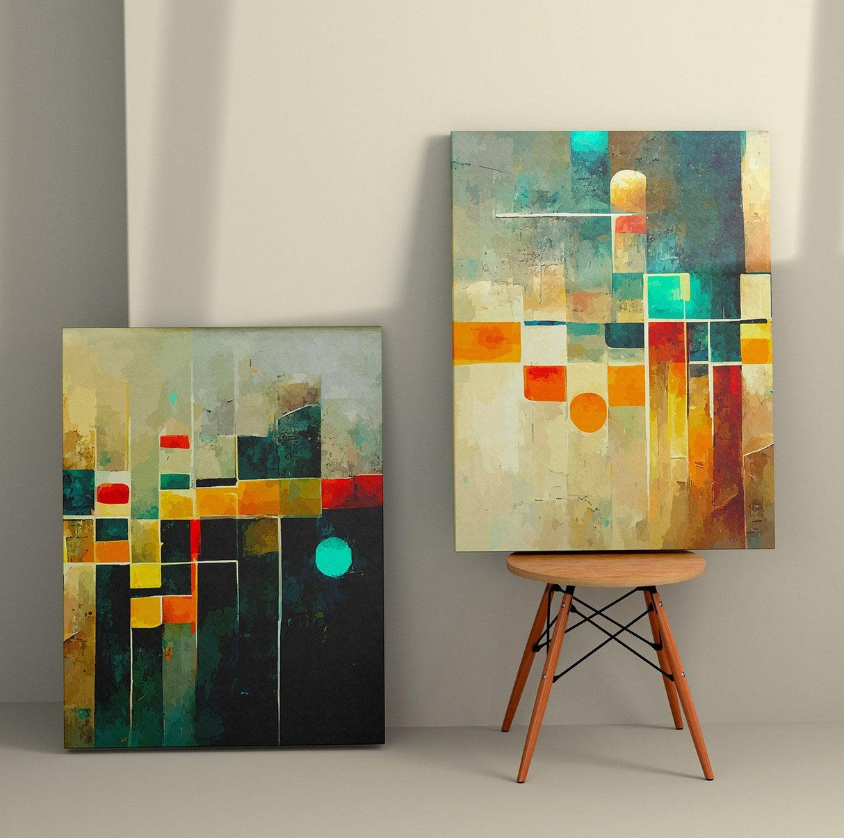 Tablou Canvas (2 bucăți) Antonio 10, Multicolor, 110x70 cm