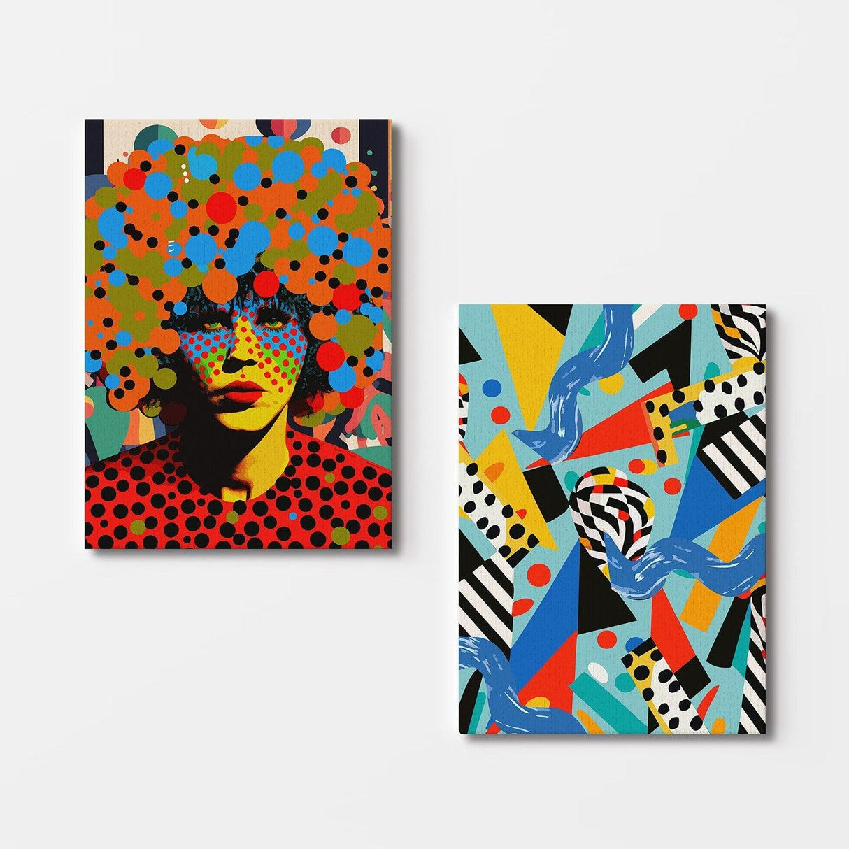 Tablou Canvas (2 bucăți) 2KNV4327, Multicolor, 110x70 cm