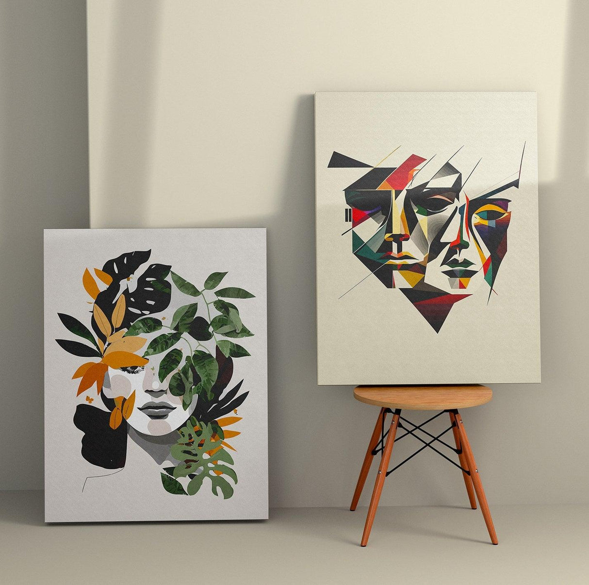 Tablou Canvas (2 bucăți) Artistic 10, Multicolor, 110x70 cm