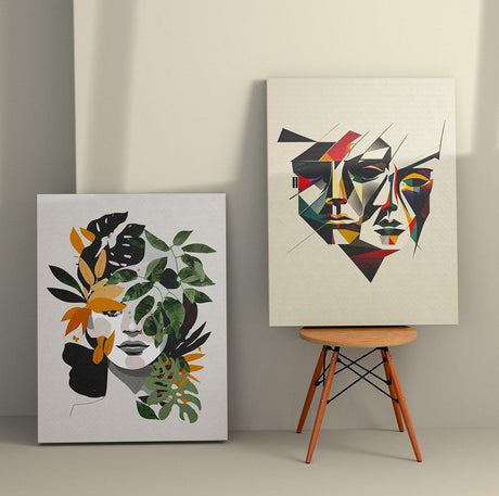 Tablou Canvas (2 bucăți) Artistic 10, Multicolor, 110x70 cm