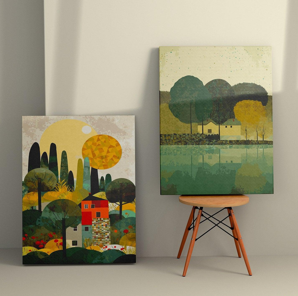 Tablou Canvas (2 bucăți) Artistic 11, Multicolor, 150x100 cm