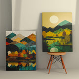 Tablou Canvas (2 bucăți) Honey 9, Multicolor, 110x70 cm