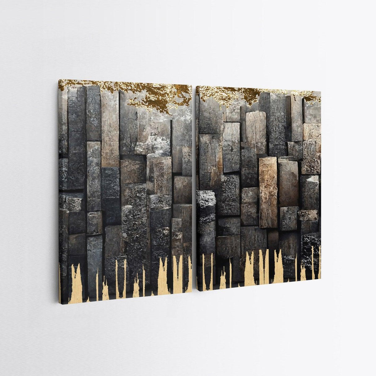 Tablou Canvas (2 bucăți) 2KNV4342, Multicolor, 110x70 cm