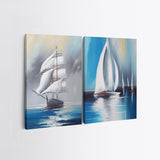 Tablou Canvas (2 bucăți) 2KNV4352, Multicolor, 110x70 cm