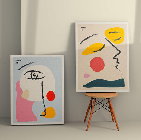 Tablou Canvas (2 bucăți) 2KNV4363, Multicolor, 110x70 cm