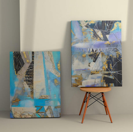 Tablou Canvas (2 bucăți) 2KNV4379, Multicolor, 110x70 cm