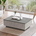 Masuta de cafea Hetzee, Argint, 90x32x60 cm, SKU 921YRD1134