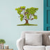 Accesoriu decorativ de perete Tree 2, Verde, 59x71 cm, SKU 931NTR1115
