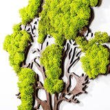 Accesoriu decorativ de perete Tree 2, Verde, 59x71 cm