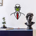 Decorațiune de perete din lemn Moss - The Son Of Man, Roșu - Verde, 47x42x1.2 cm, SKU 931NTR1126, imagine 3