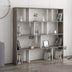 Bibliotecă Hodbi, Alb - Wenge, 145.2x25x145 cm, SKU 935CMN1114, imagine 1