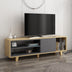 Comodă TV Rosmar, Stejar - Antracit, 160x35x48.6 cm, SKU 935CMN1403, imagine 1