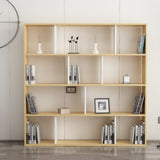 Bibliotecă Hodbi, Stejar - Alb, 145x25x145 cm