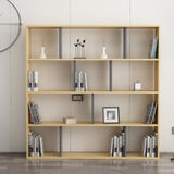 Bibliotecă Hodbi, Stejar - Antracit, 145x25x145 cm