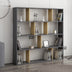 Bibliotecă Hodbi, Stejar - Antracit, 145.2x25x145 cm, SKU 935CMN1110, imagine 1