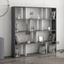 Bibliotecă Hodbi, Alb - Antracit, 145.2x25x145 cm, SKU 935CMN1112, imagine 1