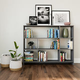 Bibliotecă Lavina, Diverse culori, 152x25x120 cm - Antracit | SKU: 935CMN1118 | Bibliotecă Lavina, 152x25x120 cm, varianta Antracit, produs pentru amenajarea locuinței, disponibil online în România la CasaMob