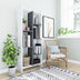 Bibliotecă Eden, Alb - Antracit, 63.2x25x160 cm, SKU 935CMN1125, imagine 2