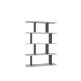 Bibliotecă Harmon, Diverse culori, 90x25x127 cm - Alb - Antracit | SKU: 935CMN1131 | Bibliotecă Harmon, 90x25x127 cm, varianta Alb - Antracit, produs pentru amenajarea locuinței, disponibil online în România la CasaMob
