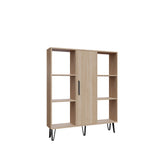 Bibliotecă Peoria, Stejar, 120x25x142 cm