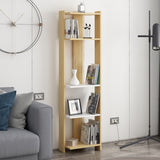 Bibliotecă Abis Narrow, Diverse culori, 44x27x165 cm - Stejar - Alb | SKU: 935CMN1150 | Bibliotecă Abis Narrow, 44x27x165 cm, varianta Stejar - Alb, produs pentru amenajarea locuinței, disponibil online în România la CasaMob