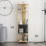 Bibliotecă Abis Narrow, Diverse culori, 44x27x165 cm - Stejar - Antracit | SKU: 935CMN1152 | Bibliotecă Abis Narrow, 44x27x165 cm, varianta Stejar - Antracit, produs pentru amenajarea locuinței, disponibil online în România la CasaMob