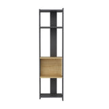 Bibliotecă Abis Narrow, Diverse culori, 44x27x165 cm - Antracit - Stejar | SKU: 935CMN1153 | Bibliotecă Abis Narrow, 44x27x165 cm, varianta Antracit - Stejar, produs pentru amenajarea locuinței, disponibil online în România la CasaMob