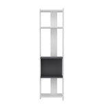 Bibliotecă Abis Narrow, Diverse culori, 44x27x165 cm - Alb - Antracit | SKU: 935CMN1154 | Bibliotecă Abis Narrow, 44x27x165 cm, varianta Alb - Antracit, produs pentru amenajarea locuinței, disponibil online în România la CasaMob