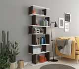 Bibliotecă Bates, Diverse culori, 60x20x160 cm - Alb - Gri închis | SKU: 935CMN1174 | Bibliotecă Bates, 60x20x160 cm, varianta Alb - Gri închis, produs pentru amenajarea locuinței, disponibil online în România la CasaMob