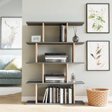 Bibliotecă Harmon, Diverse culori, 90x25x127 cm - Antracit - Stejar | SKU: 935CMN1193 | Bibliotecă Harmon, 90x25x127 cm, varianta Antracit - Stejar, produs pentru amenajarea locuinței, disponibil online în România la CasaMob