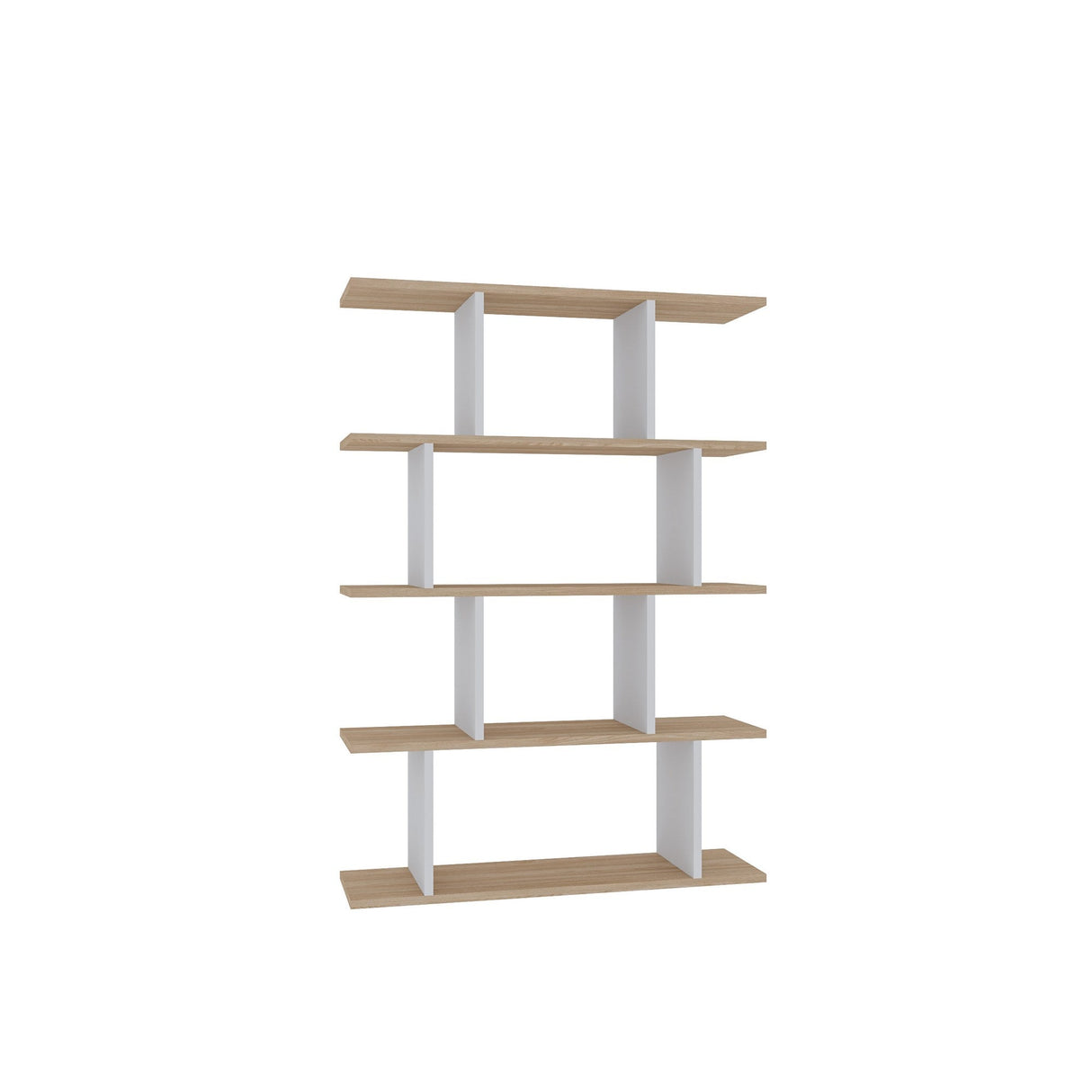 Bibliotecă Harmon, Diverse culori, 90x25x127 cm - Stejar - Alb | SKU: 935CMN1195 | Bibliotecă Harmon, 90x25x127 cm, varianta Stejar - Alb, produs pentru amenajarea locuinței, disponibil online în România la CasaMob