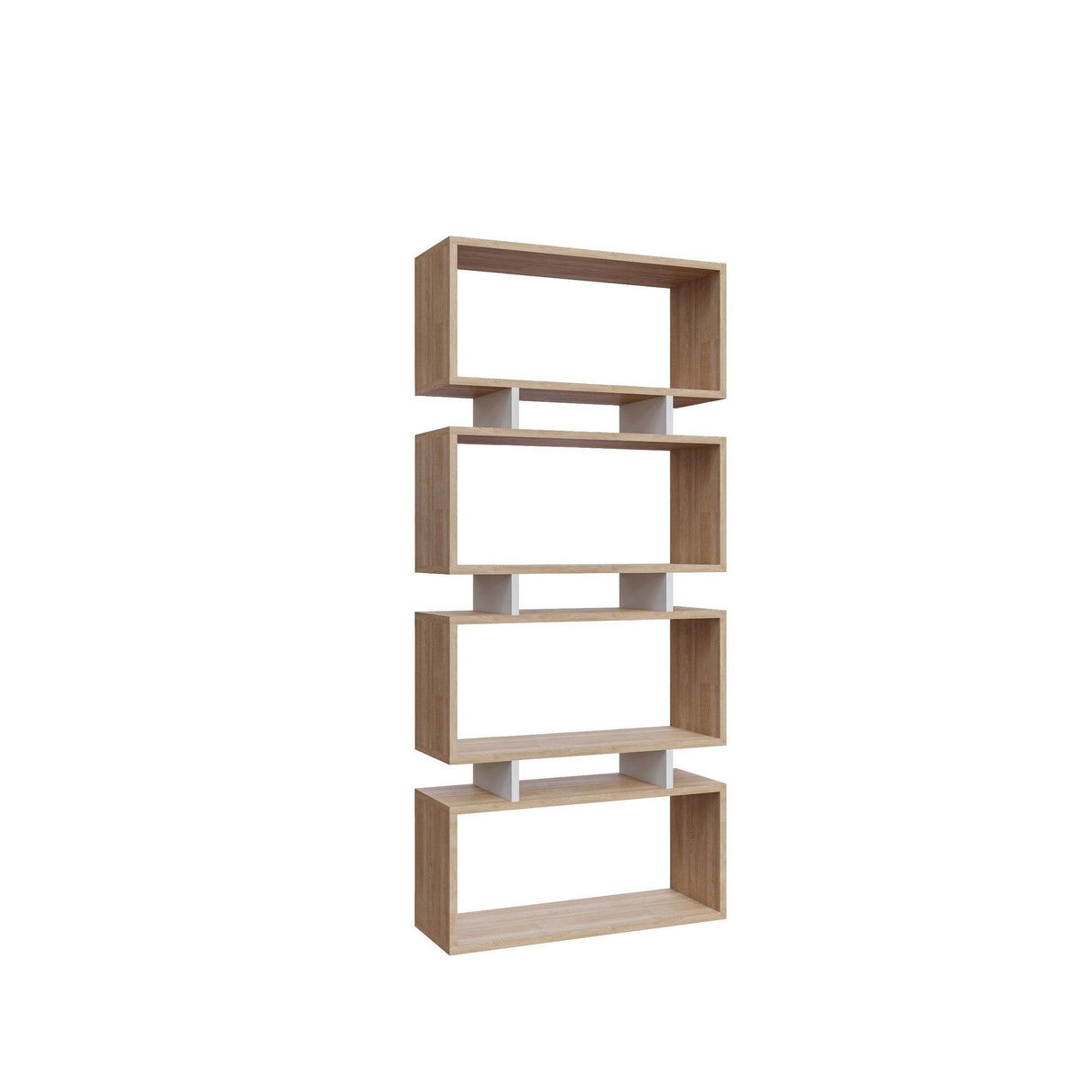 Bibliotecă Langdon, Diverse culori, Diverse dimensiuni - Stejar - Alb - 73x25x161 cm | SKU: 935CMN1246 | Bibliotecă Langdon, varianta Stejar - Alb - 73x25x161 cm, produs pentru amenajarea locuinței, disponibil online în România la CasaMob