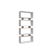 Bibliotecă Langdon, Diverse culori, Diverse dimensiuni - Alb - Stejar - 73x25x161 cm | SKU: 935CMN1245 | Bibliotecă Langdon, varianta Alb - Stejar - 73x25x161 cm, produs pentru amenajarea locuinței, disponibil online în România la CasaMob