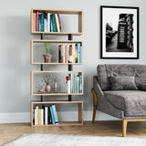 Bibliotecă Langdon, Diverse culori, Diverse dimensiuni - Stejar - Antracit - 73x25x161 cm | SKU: 935CMN1219 | Bibliotecă Langdon, varianta Stejar - Antracit - 73x25x161 cm, produs pentru amenajarea locuinței, disponibil online în România la CasaMob