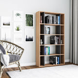 Bibliotecă Sanborn, Diverse culori, 90x25x164 cm - Stejar - Antracit | SKU: 935CMN1226 | Bibliotecă Sanborn, 90x25x164 cm, varianta Stejar - Antracit, produs pentru amenajarea locuinței, disponibil online în România la CasaMob