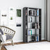 Antracit - Alb | SKU: 935CMN1230 | Bibliotecă Sanborn, 90x25x164 cm, varianta Antracit - Alb, produs pentru amenajarea locuinței, disponibil online în România la CasaMob
