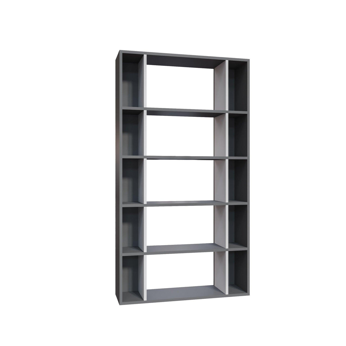 Bibliotecă Sanborn, Diverse culori, 90x25x164 cm - Stejar - Alb | SKU: 935CMN1227 | Bibliotecă Sanborn, 90x25x164 cm, varianta Stejar - Alb, produs pentru amenajarea locuinței, disponibil online în România la CasaMob