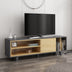 Comodă TV Rosmar, Stejar - Antracit, 160x35x48.6 cm, SKU 935CMN1404, imagine 1