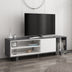 Comodă TV Rosmar, Alb - Antracit, 160x35x48.6 cm, SKU 935CMN1406, imagine 1
