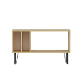 Comodă TV Arven, Diverse culori, Diverse dimensiuni - Stejar - Alb - 90x25x53 cm | SKU: 935CMN1418 | Comodă TV Arven, varianta Stejar - Alb - 90x25x53 cm, produs pentru amenajarea locuinței, disponibil online în România la CasaMob