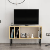 Comodă TV Arven, Diverse culori, Diverse dimensiuni - Stejar - Antracit - 90x25x53 cm | SKU: 935CMN1415 | Comodă TV Arven, varianta Stejar - Antracit - 90x25x53 cm, produs pentru amenajarea locuinței, disponibil online în România la CasaMob