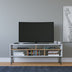Alb - Stejar | SKU: 935CMN1427 | Comodă TV Ebuda, 120x25x47 cm, varianta Alb - Stejar, produs pentru amenajarea locuinței, disponibil online în România la CasaMob