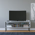 Alb - Antracit | SKU: 935CMN1428 | Comodă TV Ebuda, 120x25x47 cm, varianta Alb - Antracit, produs pentru amenajarea locuinței, disponibil online în România la CasaMob