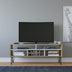 Stejar - Alb | SKU: 935CMN1429 | Comodă TV Ebuda, 120x25x47 cm, varianta Stejar - Alb, produs pentru amenajarea locuinței, disponibil online în România la CasaMob