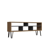 Comodă TV Ebuda, Diverse culori, 120x25x47 cm - Stejar - Antracit | SKU: 935CMN1431 | Comodă TV Ebuda, 120x25x47 cm, varianta Stejar - Antracit, produs pentru amenajarea locuinței, disponibil online în România la CasaMob