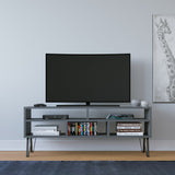 Comodă TV Ebuda, Diverse culori, 120x25x47 cm - Antracit | SKU: 935CMN1434 | Comodă TV Ebuda, 120x25x47 cm, varianta Antracit, produs pentru amenajarea locuinței, disponibil online în România la CasaMob