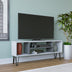 Alb - Antracit | SKU: 935CMN1437 | Comodă TV Garvin, 120x25x47 cm, varianta Alb - Antracit, produs pentru amenajarea locuinței, disponibil online în România la CasaMob
