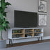 Alb - Stejar | SKU: 935CMN1445 | Comodă TV Judd, 120x25x47 cm, varianta Alb - Stejar, produs pentru amenajarea locuinței, disponibil online în România la CasaMob