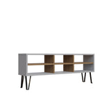 Comodă TV Judd, Diverse culori, 120x25x47 cm - Alb - Stejar | SKU: 935CMN1445 | Comodă TV Judd, 120x25x47 cm, varianta Alb - Stejar, produs pentru amenajarea locuinței, disponibil online în România la CasaMob