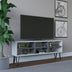 Alb - Antracit | SKU: 935CMN1446 | Comodă TV Judd, 120x25x47 cm, varianta Alb - Antracit, produs pentru amenajarea locuinței, disponibil online în România la CasaMob